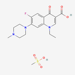 molecular formula C₁₈H₂₄FN₃O₆S B1663859 Pefloxacin mesylate CAS No. 70458-95-6