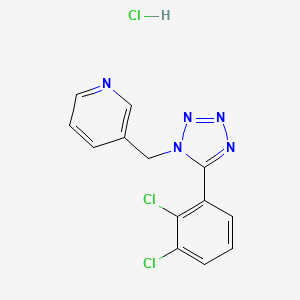 molecular formula C₁₃H₁₀Cl₃N₅ B1663860 A 438079 hydrochloride CAS No. 899431-18-6