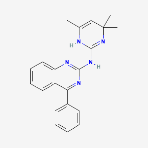 molecular formula C21H21N5 B1663892 4-phenyl-N-(4,4,6-trimethyl-1H-pyrimidin-2-yl)quinazolin-2-amine CAS No. 511514-03-7