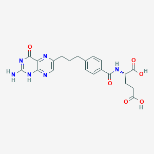 molecular formula C21H22N6O6 B1663910 11-Deazahomofolic acid CAS No. 119770-54-6