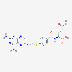 molecular formula C20H21N7O5S B1663915 11-Thiohomoaminopterin CAS No. 74163-10-3