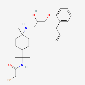 molecular formula C24H37BrN2O3 B1663918 溴乙酰异丙肾上腺素薄荷醇 CAS No. 76298-89-0