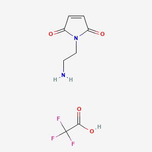 molecular formula C8H9F3N2O4 B1663919 1-(2-Aminoethyl)-1H-pyrrole-2,5-dione 2,2,2-Trifluoroacetate CAS No. 146474-00-2