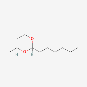 molecular formula C11H22O2 B1663927 2-Hexyl-4-methyl-1,3-dioxane CAS No. 3080-69-1