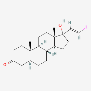 molecular formula C21H31IO2 B1663943 17-(2-Iodovinyl)dihydrotestosterone CAS No. 129163-98-0