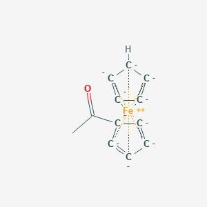 molecular formula C12H4FeO-8 B1663952 Acetylferrocene CAS No. 1271-55-2