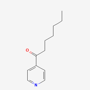 molecular formula C12H17NO B1663966 1-庚酮，1-(4-吡啶基)- CAS No. 32941-30-3