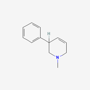 B1663973 1-Methyl-3-phenyl-1,2,3,6-tetrahydropyridine CAS No. 119375-00-7