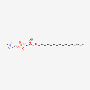 molecular formula C24H52NO6P B1663980 1-O-Hexadecyl-sn-glycero-3-phosphocholine CAS No. 52691-62-0