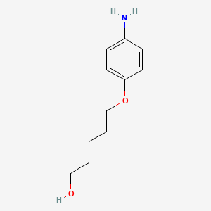 molecular formula C11H17NO2 B1663981 1-戊醇，5-(对氨基苯氧基)- CAS No. 100055-08-1