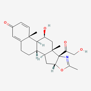 molecular formula C23H29NO5 B1663994 21-Deacetyldeflazacort CAS No. 13649-57-5