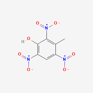 molecular formula C7H5N3O7 B1664004 2,4,6-三硝基-m-甲酚 CAS No. 602-99-3
