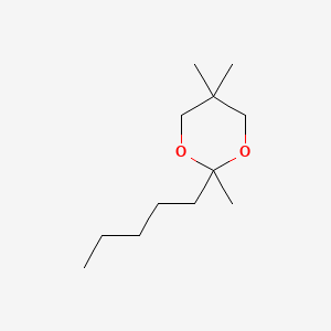 molecular formula C12H24O2 B1664017 2,5,5-Trimethyl-2-pentyl-1,3-dioxane CAS No. 13273-84-2