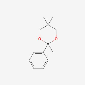 molecular formula C13H18O2 B1664018 2,5,5-Trimethyl-2-phenyl-1,3-dioxane CAS No. 5406-58-6