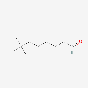 molecular formula C12H24O B1664019 2,5,7,7-Tetramethyloctanal CAS No. 114119-97-0