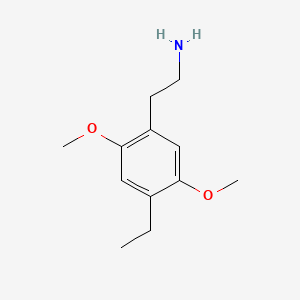 molecular formula C12H19NO2 B1664022 2,5-Dimethoxy-4-ethylphenethylamine CAS No. 71539-34-9