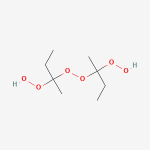 molecular formula C8H16O4<br>C8H18O6 B1664057 2-Butanone peroxide CAS No. 1338-23-4