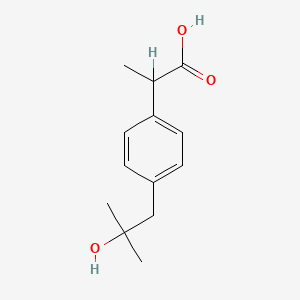 molecular formula C13H18O3 B1664085 Hydroxyibuprofen CAS No. 51146-55-5