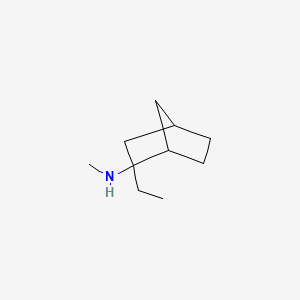 molecular formula C10H19N B1664096 2-Norbornanamine, 2-ethyl-N-methyl- CAS No. 63907-03-9