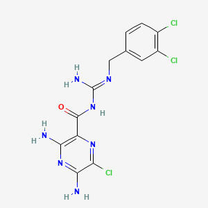 molecular formula C13H12Cl3N7O B1664104 3',4'-Dichlorobenzamil CAS No. 1166-01-4