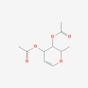 molecular formula C10H14O5 B1664105 3,4-二-O-乙酰基-6-脱氧-L-葡糖醛 CAS No. 34819-86-8