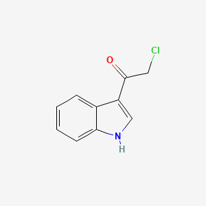 molecular formula C10H8ClNO B1664122 2-Chloro-1-(1H-indol-3-yl)ethanone CAS No. 28755-03-5