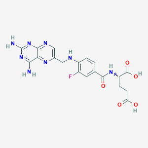 molecular formula C19H19FN8O5 B1664136 3'-氟氨基甲叶酸 CAS No. 85803-34-5