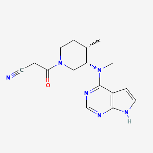 molecular formula C16H20N6O B1664140 (3S,4S)-托法替尼 CAS No. 1092578-47-6