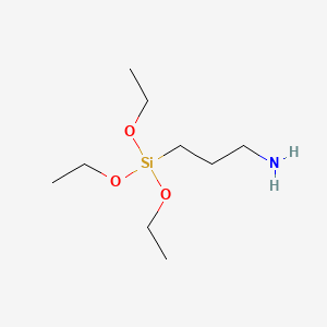 molecular formula C9H23NO3Si B1664141 3-Aminopropyltriethoxysilane CAS No. 919-30-2