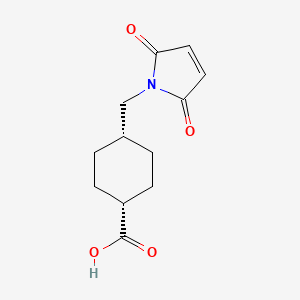 molecular formula C12H15NO4 B1664146 trans-4-(Maleimidomethyl)cyclohexanecarboxylic acid CAS No. 64987-82-2