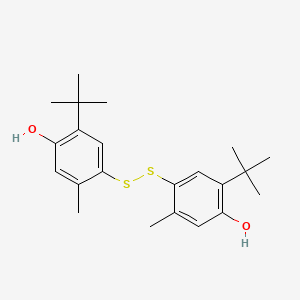 molecular formula C22H30O2S2 B1664151 4,4'-Thiodi(3-methyl-6-tert-butylphenol) CAS No. 2664-38-2