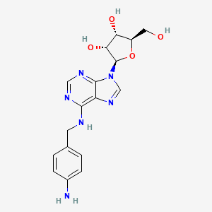 molecular formula C17H20N6O4 B1664155 N-[(4-氨基苯基)甲基]腺苷 CAS No. 95523-13-0