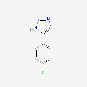 molecular formula C9H7ClN2 B1664163 4-(4-氯苯基)-1H-咪唑 CAS No. 35512-29-9