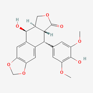 molecular formula C21H20O8 B1664165 4'-Demethylepipodophyllotoxin CAS No. 6559-91-7