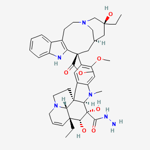 molecular formula C43H56N6O7 B1664167 Desacetylvinblastine hydrazide CAS No. 55383-37-4