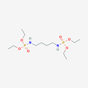 molecular formula C12H30N2O6P2 B1664169 [4-(Diethoxy-phosphorylamino)-butyl]-phosphoramidic acid diethyl ester CAS No. 720707-93-7