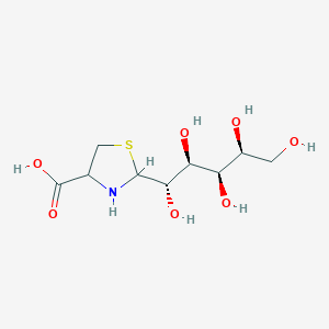 molecular formula C9H17NO7S B166417 Glucosylthiazolidine-4-carboxylic acid CAS No. 132338-92-2