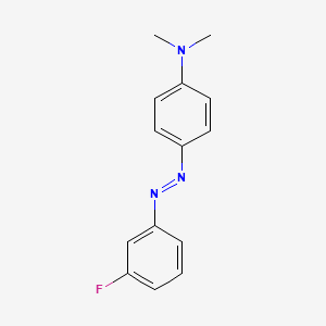 molecular formula C14H14FN3 B1664170 4-(Dimethylamino)-3'-fluoroazobenzene CAS No. 332-54-7