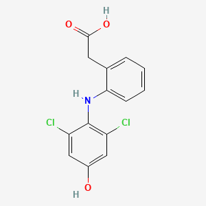 molecular formula C14H11Cl2NO3 B1664172 4'-Hydroxydiclofenac CAS No. 64118-84-9