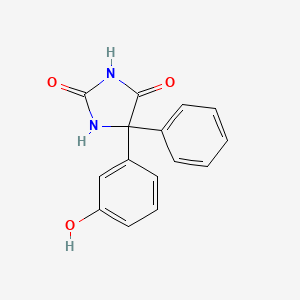 molecular formula C15H12N2O3 B1664177 5-(3-hydroxyphenyl)-5-phenylhydantoin CAS No. 30074-03-4