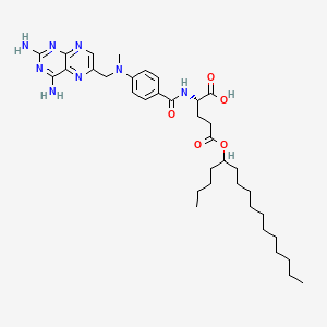molecular formula C36H54N8O5 B1664181 5-Hexadecyl methotrexate CAS No. 88887-42-7