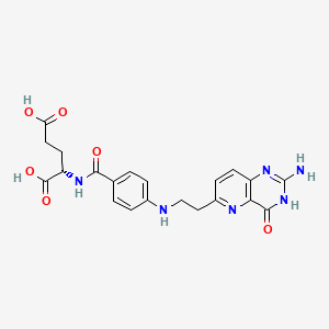 molecular formula C21H22N6O6 B1664212 8-Deazahomofolic acid CAS No. 111113-73-6