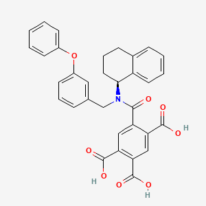 molecular formula C33H27NO8 B1664225 A-317491 CAS No. 475205-49-3
