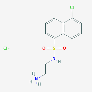 molecular formula C12H14Cl2N2O2S B1664230 N-(2-Aminoethyl)-5-chloronaphthalene-1-sulfonamide hydrochloride CAS No. 78957-85-4