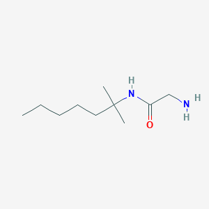 molecular formula C10H22N2O B1664234 Acetamide, 2-amino-N-(1,1-dimethylhexyl)- CAS No. 65822-42-6
