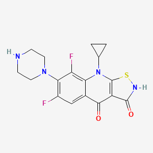 molecular formula C17H16F2N4O2S B1664237 A 65281 CAS No. 111279-49-3