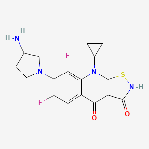 molecular formula C17H16F2N4O2S B1664238 A-65282 CAS No. 135906-72-8