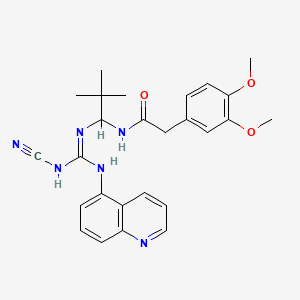 molecular formula C26H30N6O3 B1664245 A-740003 CAS No. 861393-28-4
