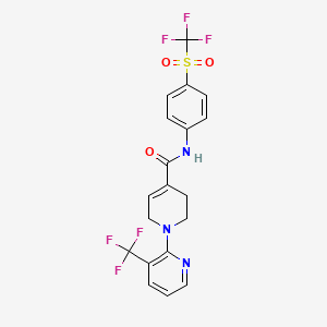 molecular formula C19H15F6N3O3S B1664259 A-784168 CAS No. 824982-41-4