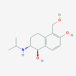 molecular formula C14H21NO3 B1664271 AA-497 free base CAS No. 59605-49-1